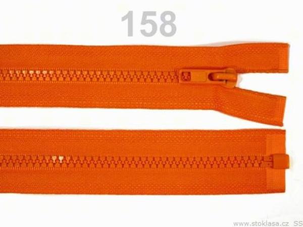 Krampenreißverschluss 65 cm, Orange